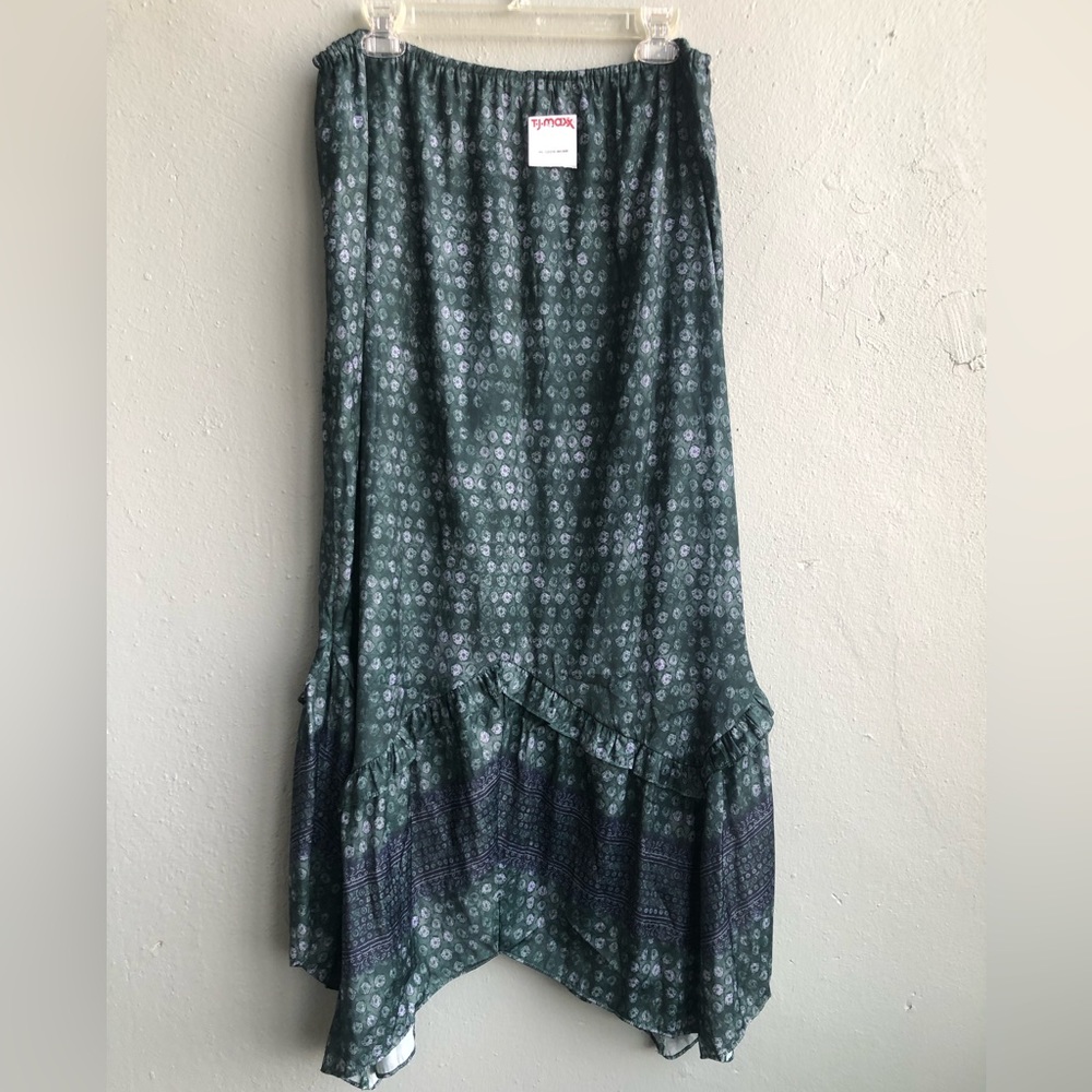 NWT Free People Dream Bound Skirt Size XL Green